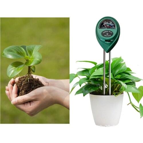 3 In 1 Soil Nutrient Exploration And Testing Instrument Potted Hygrometer Light Intensity Tester Measuring PH Value Detector