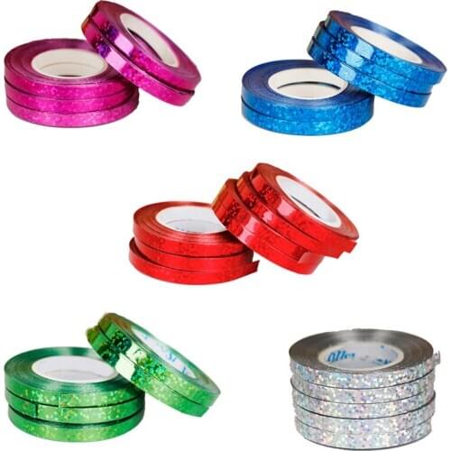 5pcs 5mm*10m Balloon Rope Foil Balloon Laser Silver Rose Gold Ribbon Air Balloon Wrapping Tape Wedding Birthday Party Decoration