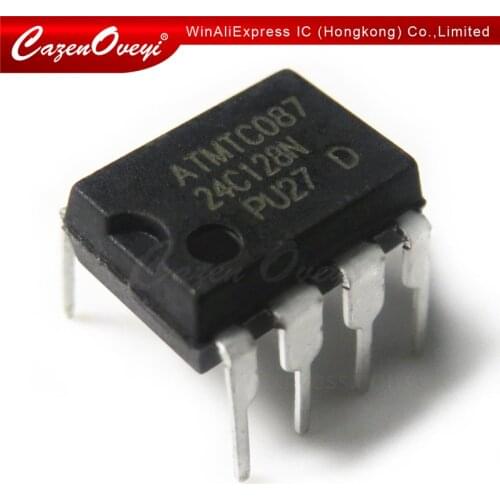 5pcs/lot AT24C128A AT24C128 24C128 DIP-8 In Stock