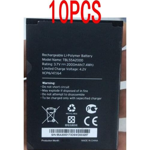 10pcs 7.4WH 2000MAH 3.7V TBL55A2000 battery for TP-LINK M7310 wifi Mobile phone BATTERY