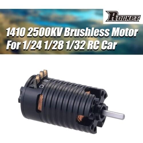Rocket MINI 1410 2500KV Brushless Motor for Kyosho Mr03 Pro Atomic DRZ 1/24 1/28 1/32 RC Car