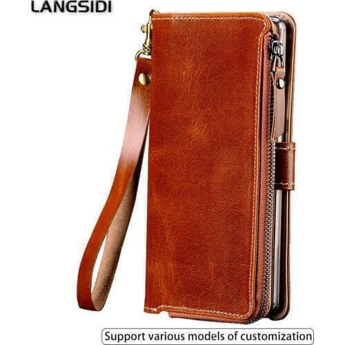 Genuine Leather Flip Case For Huawei P20 P10lite P30 Card Slot Holder Phone Cover for Honor 20 Pro Mate 20 Mate 30 y9 2019