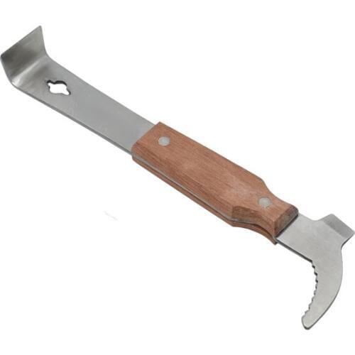Bee tools Wholesale Multifunctional starting scraper Bee Knife Beekeeping Wooden Stainless steel Cut honey knife 1pcs