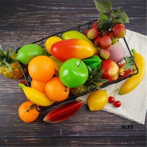 Store Shop decoration Simulation fake Plastic fruit sugar apple pomegranate coconut carambola apple orange cantaloupe durian