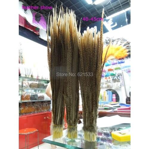 Beautiful!50pcs/lot!Natural golden pheasant tail feathers 40-45cm / 16-18inches long,feathers for crafts