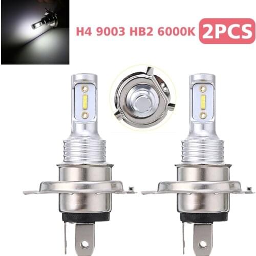 Mayitr 2pcs H4 9003 HB2 6000K Super White LED Headlight 2600W High Low Beam Bulb for Car LED Headlight Bulbs