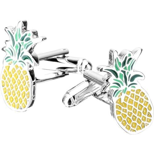 Fashion Mens Jewelry Brass Business Cuff Links Pineapple Cufflinks