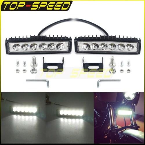 Motorcycle 12V/24V Vehicles Trucks Off Road Cars Trucks Tractors SUV ATV 8W LED Work light Foglamp DRL 6″ Light Bar Spotlight