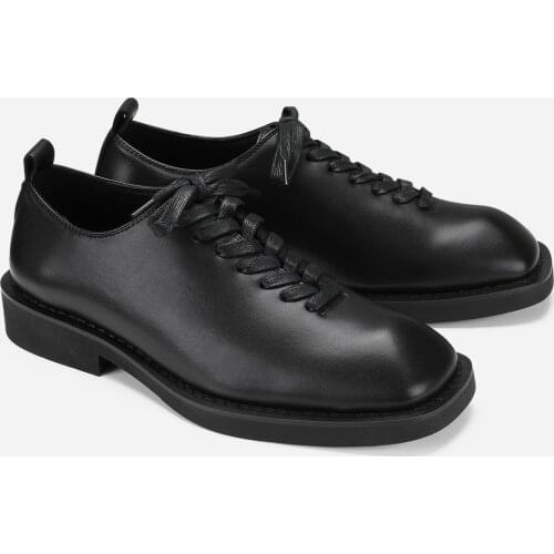 US Size Man Daily Casual Shoes Black Lace-up Oxfords Spring Sumer Adult Man Leisure Basic Oxfords