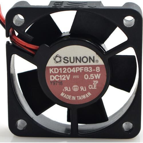 Original FOR Sunon KD 1204 PFB3-812V 0.5W4CM 4010 2-wire cooling fan