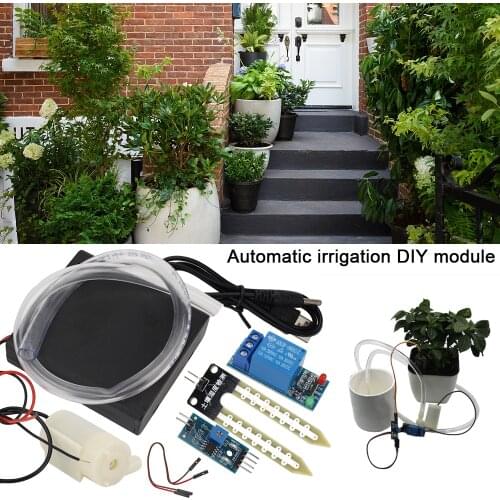 Soil Moisture Detection DIY Watering Irrigation System Water Pump Module Kit Garden Drip Watering Automatic