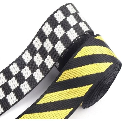 1"(25mm) Nylon Stripe Webbing Backpack Fabric Strap Webbing Purse Making Leash Canvas Tote Bag Handbag Dog Collar Supplies DIY