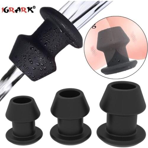 Super Huge Hollow Anal Plug Rings Anal Dilator Expandable Butt Plug Silicone Speculum Sex Toys for Women Men 18+ Adult Supplies