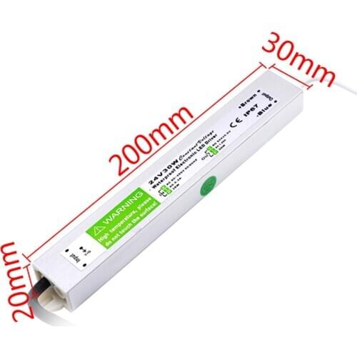 LED Driver DC24V 30W IP67 110V 220V Waterproof Lighting Transformers for Outdoor Lighs