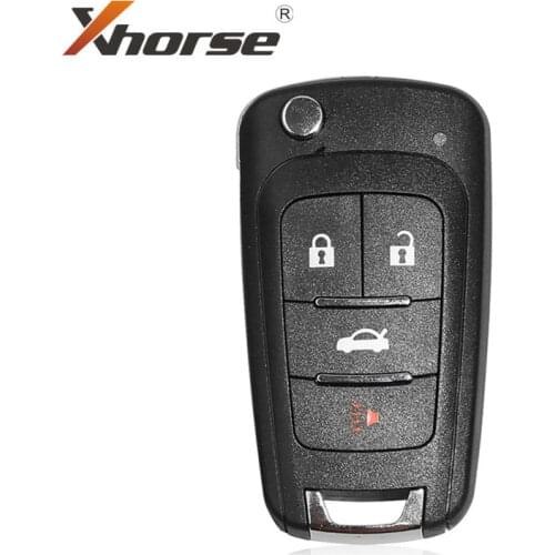 Xhorse VVDI for Buick FLIP Key Type Universal Remote WIRELESS Key 4 Buttons XNBU01EN 1 Piece