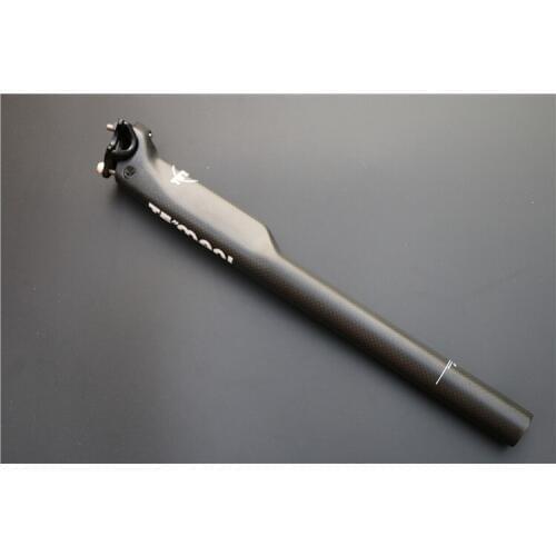 TEMANI Bicycle Seatpost 3k Full Carbon Fiber Road MTB Bike Bicycle Seat Post Tube Breaking Wind/Seatpost 27.2/30.8/31.6*400mm