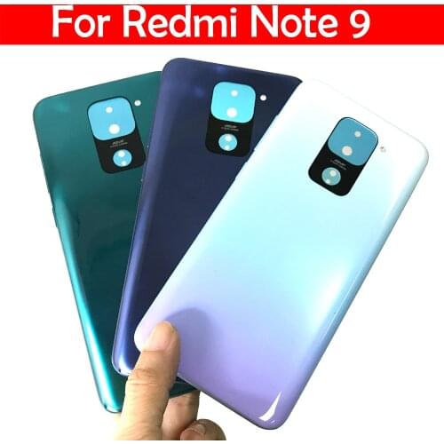 Back Battery Door Rear Housing Cover Case With Side Button With Flash For Xiaomi Redmi Note 9