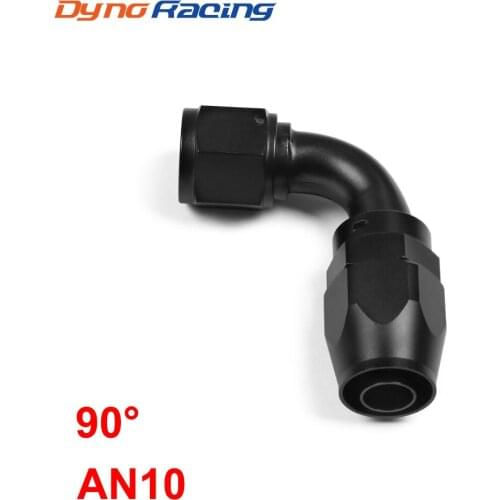 AN 10 Fitting AN10 Aluminum Fittings 90 Degree Black Oil/Fuel/Swivel hose fittings(Swivel Hose End Fitting) BX102216-90BK