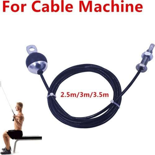 2.5M/3M/3.5M Gym Wire Rope Heavy Duty Steel for Home Cable Machine Arm Strength Training Workout Fitness Pulley Accessories
