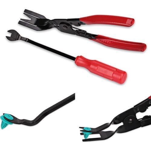 2pcs Universal Car buckle Screwdriver Clip Plier Set Fastener Remover Combo Repair Kit buckle Screwdriver Modified Car Headlamp