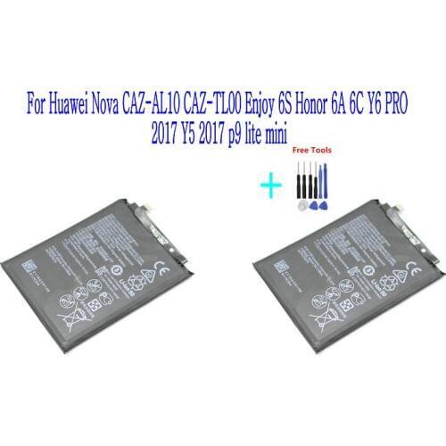 2x 3020mAh HB405979ECW Battery For Huawei Nova CAZ-AL10 CAZ-TL00 Enjoy 6S Honor 6A DLI-AL10 6C Y6 PRO 2017 Y5 + Repair Tools kit