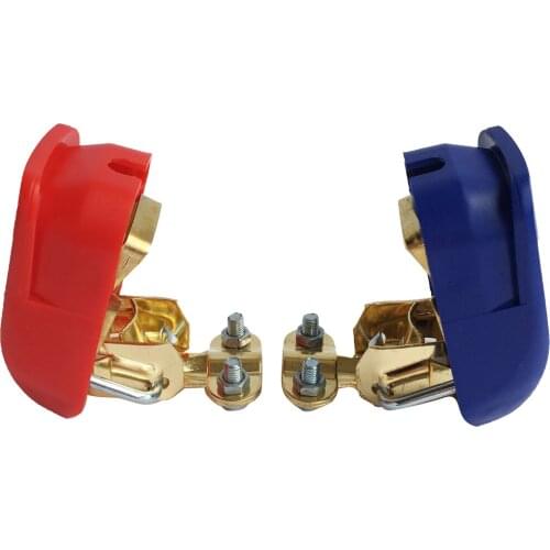 4PCS (2 pairs) Battery Quick Connector Battery Terminal with Caps for Top Posts batteries