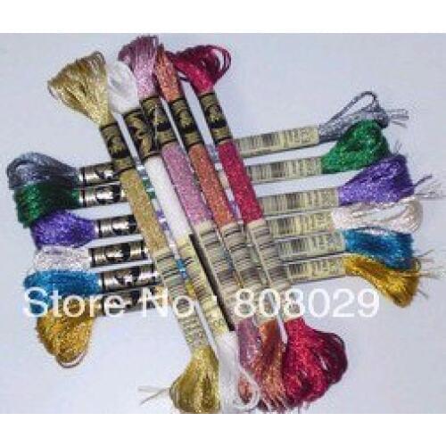 FREE SHIPPING - Genuine DMC Light Effects floss Art. 317W, cross stitch floss - 36 colors