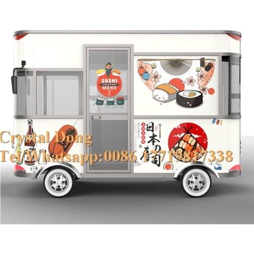 Towable Coffee Supply Mobile Fast Food truck, Mobile Food Cart Street Electric Food Truck For Sale