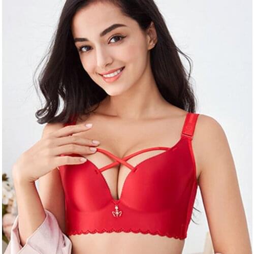 Women Seamless Plus Size Bra 120 C D E Hot sexy Bras Comfortable Wireless Sexy Women Drop shipping Vest Bra