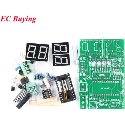 Digital Millivoltmeter PCB Board DIY Kit 5V AD Conversion Welding Soldering Electrical Electronic Skills Teaching Training Suit