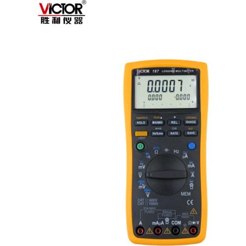 VICTOR VC187 record type true RMS digital universal Multifunction multimeter strap computer interface