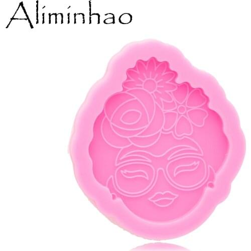 DY0816 Super Shiny Resin Girl Mold Fit Perfectly on A Pop , Silicone Mould Craft for Epoxy Resin Jewellery Making