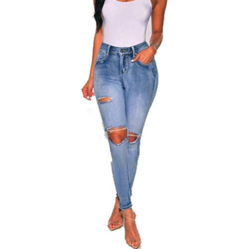 COLDKER women jeans high waist casual wear female pants denim trousers ladies vaqueros de mujer girls jean
