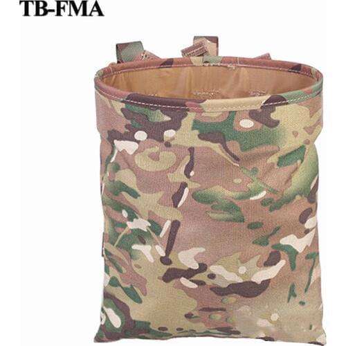 FMA Drop pouch Tactical Sundries Folding Dump Pouch Airsoft Military Magazine Pouch Bag Multicam Black Drop Pouch Free Ship