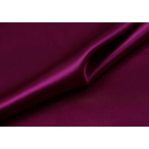 Howmay 100% pure silk charmeuse satin fabric 30m/m 114cm roseo purple 29# especially heavy weight for dress or cheongsam