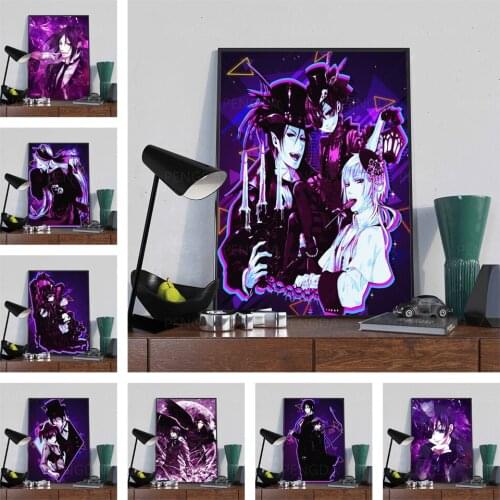 Canvas Paintings Home Decor Japanese Anime Modular Black Butler Picture Modern Printed Poster For Living Room Wall Art No Frame