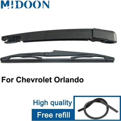 MIDOON Wiper 10" Rear Wiper Blade & Arm Set Kit For Chevrolet Orlando MK1 2011 - 2019 2018 2017 2016 2015 Windshield Windscreen