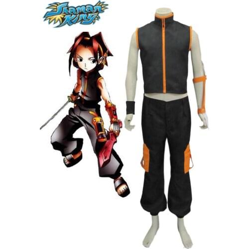 Shaman King Yoh Asakura Shaman Fighting Uniform Cosplay Costume