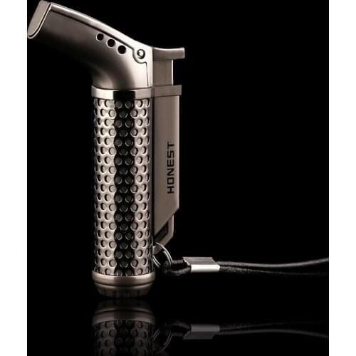 Creative Metal Refillable Inflatable Elbow Straight Into Lighter Smoking Accessories for Weed Briquets Et Accessoires Fumeurs