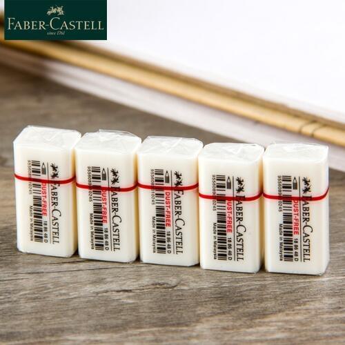 Faber Castell 1886 Cute Eraser 1pcs Art Set Eraser Pencil Faber-Castell Mini White Color Erasers For Kids Art School Supplies