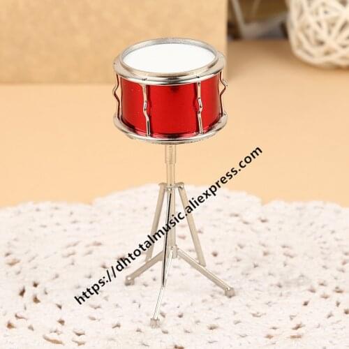 Mini Snare Drum model Miniature Snare Drum Model Replica with Case Mini Musical Instrument Ornaments Dollhouse Accessories