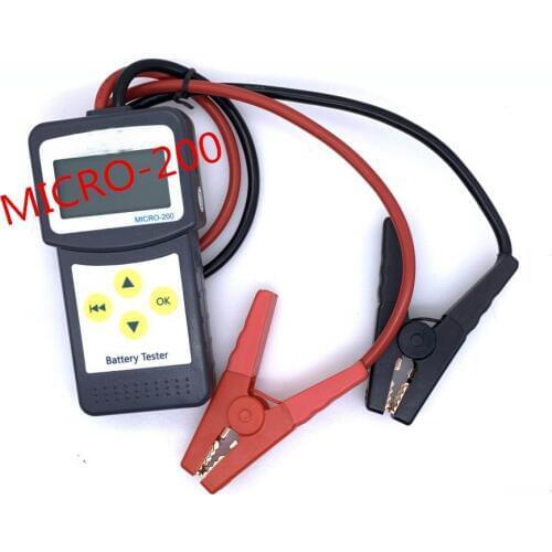 Multi-language version MICRO-200 Automotivo Battery Digital CCA Battery Analyzer Vehicle Car Battery Tester 12V Diagnostic Tool
