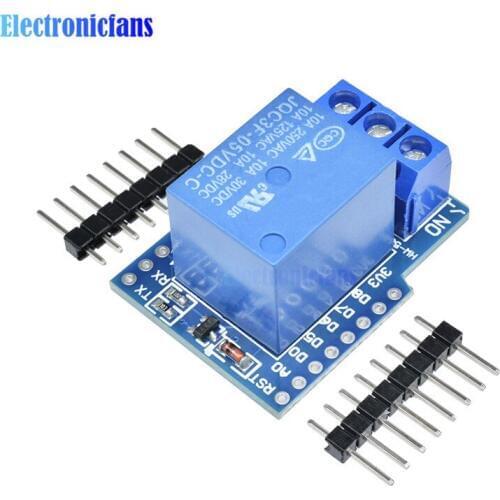 One Channel Wemos D1 Mini Relay Shield For Wemos D1 Mini Relay Module ESP8266 Development Board for Arduino