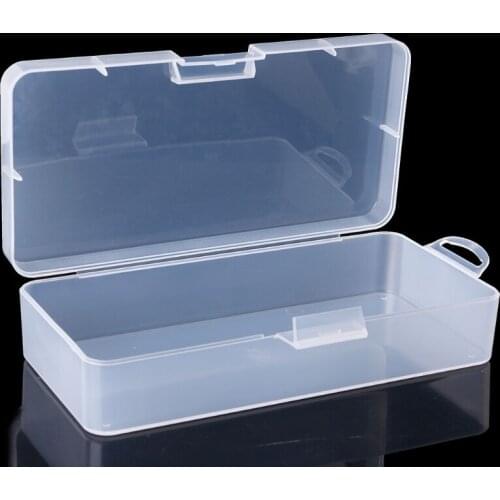 Rectangular Plastic Clear Storage Box Jewelry Parts Container Case Organizer