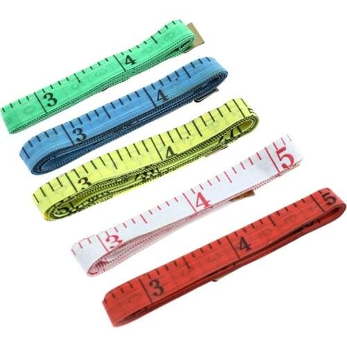 2 pcs Useful Body Measuring Ruler Sewing Tailor Tape Measure Soft 1.5M Sewing Ruler Meter Sewing Measuring Tape Random Color