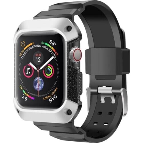 Sport strap For Apple Watch band Case 44mm 40mm iwatch 6 5 4 SE TPU Protective cover+Band for Apple Watch Series 4 5 6 bracelet