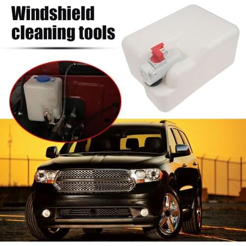 Universal Car Windshield Washer Bottle 12V Windscreen Car Washer Pump Fluid Tank 1.5L Reservoir Nozzle Sprayer Kit
