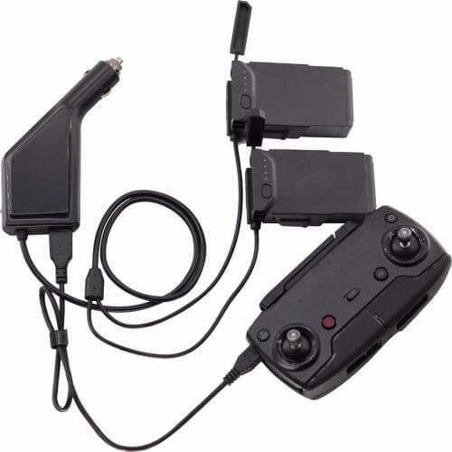 3-in-1 Mavic Air Car Charger Accessories Remote Control &2 Pcs Battery Charger for DJI Mavic Air transmitter Controller Charger