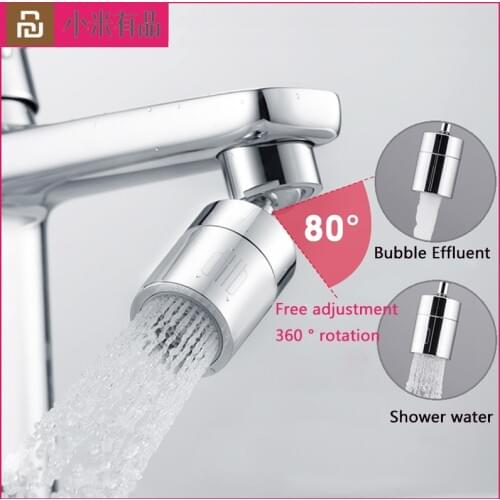 YouPin Double Function Faucet Attachment Nozzle Flexible Stainless Steel for Kichen Bathroom Mixer Tap Water Saving Filter