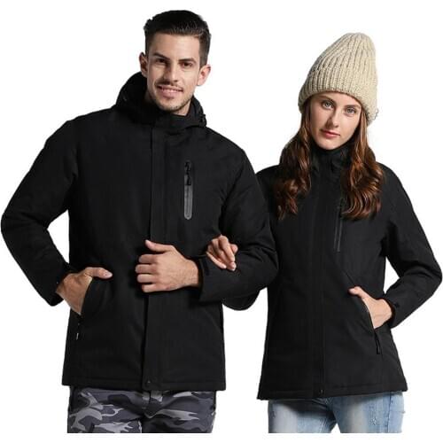 Winter USB Charging Heating Jacket Waterproof Ski Top Coat